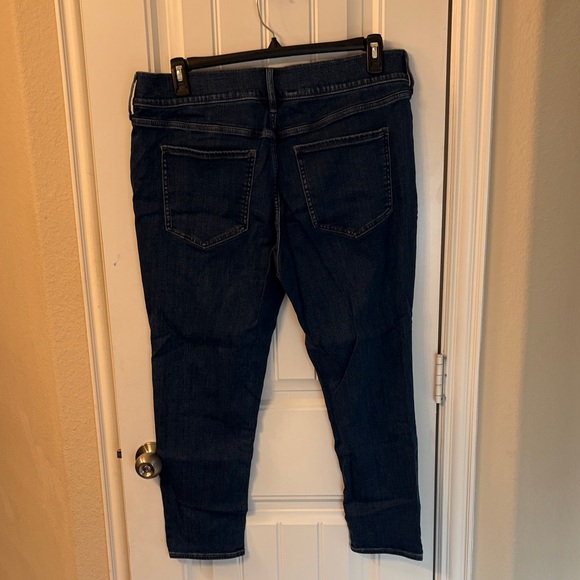 Express Dark Blue Ankle Jeans - Picture 3 of 4